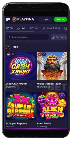 playfina casino mobile app